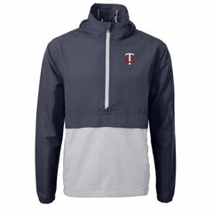 Minnesota Twins Cutter & Buck Charter Eco Recycled Half-Zip Anorak Jacket Online