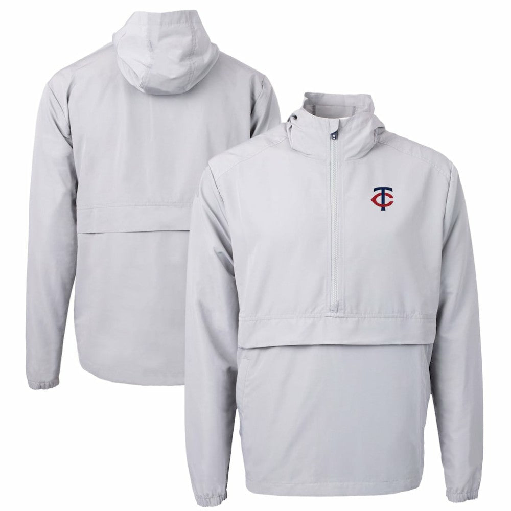 Minnesota Twins Cutter & Buck Charter Eco Recycled Half-Zip Anorak Jacket for sale