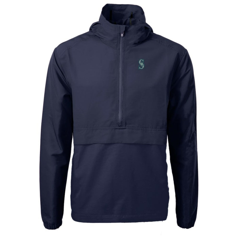 Seattle Mariners Cutter & Buck Charter Eco Recycled Half-Zip Anorak Jacket Online