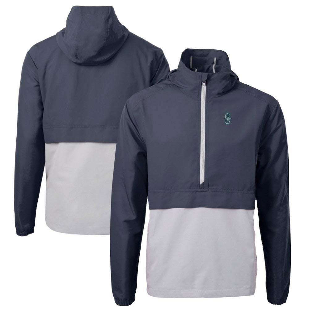 Seattle Mariners Cutter & Buck Charter Eco Recycled Half-Zip Anorak Jacket Near Me
