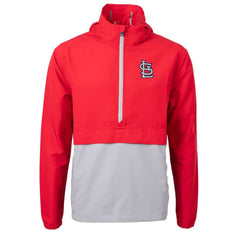 St. Louis Cardinals Cutter & Buck Charter Eco Recycled Half-Zip Anorak Jacket Sale