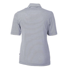 Atlanta Braves Cutter & Buck Women's Virtue Eco Pique Stripe Top for sale