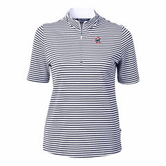 Chicago Cubs Cutter & Buck Women's Virtue Eco Pique Stripe Top Sale
