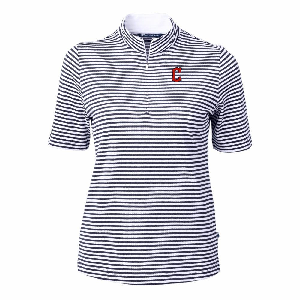 Cleveland Guardians Cutter & Buck Women's Virtue Eco Pique Stripe Top Near Me