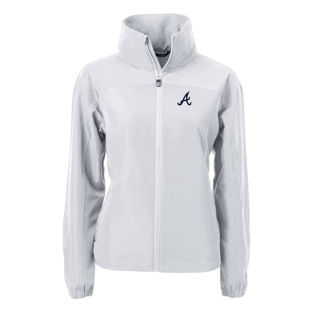 Atlanta Braves Cutter & Buck Women's Charter Eco Recycled Full-Zip Jacket Sale