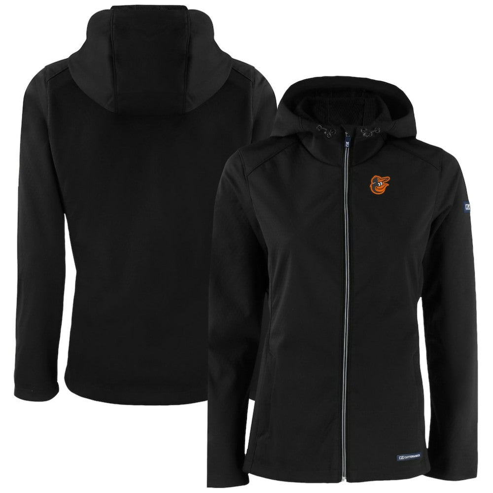 Baltimore Orioles Cutter & Buck Women's Evoke Eco Softshell Recycled Full-Zip Jacket Sale