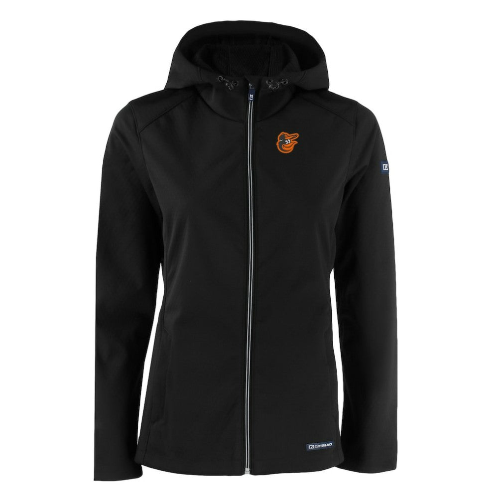 Baltimore Orioles Cutter & Buck Women's Evoke Eco Softshell Recycled Full-Zip Jacket Sale