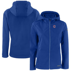 Chicago Cubs Cutter & Buck Women's Evoke Eco Softshell Recycled Full-Zip Jacket Sale
