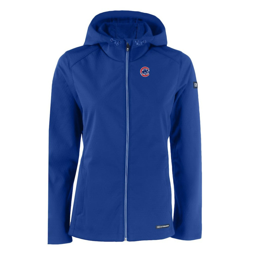 Chicago Cubs Cutter & Buck Women's Evoke Eco Softshell Recycled Full-Zip Jacket Sale