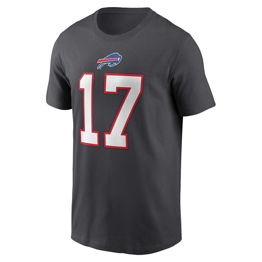 Josh Allen Buffalo Bills Player Name & Number T-Shirt - Anthracite - Nike