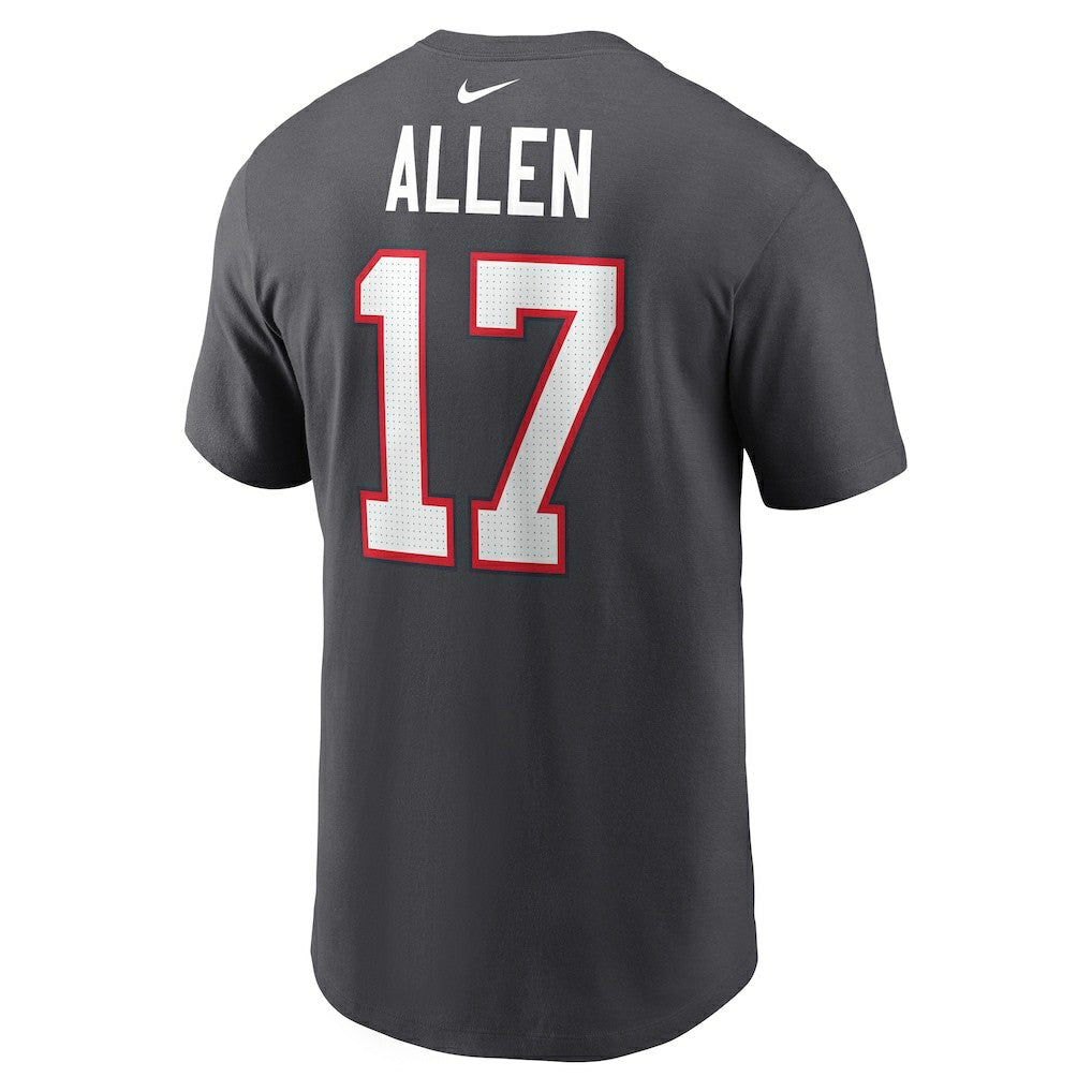 Josh Allen Buffalo Bills Player Name & Number T-Shirt - Anthracite - Nike