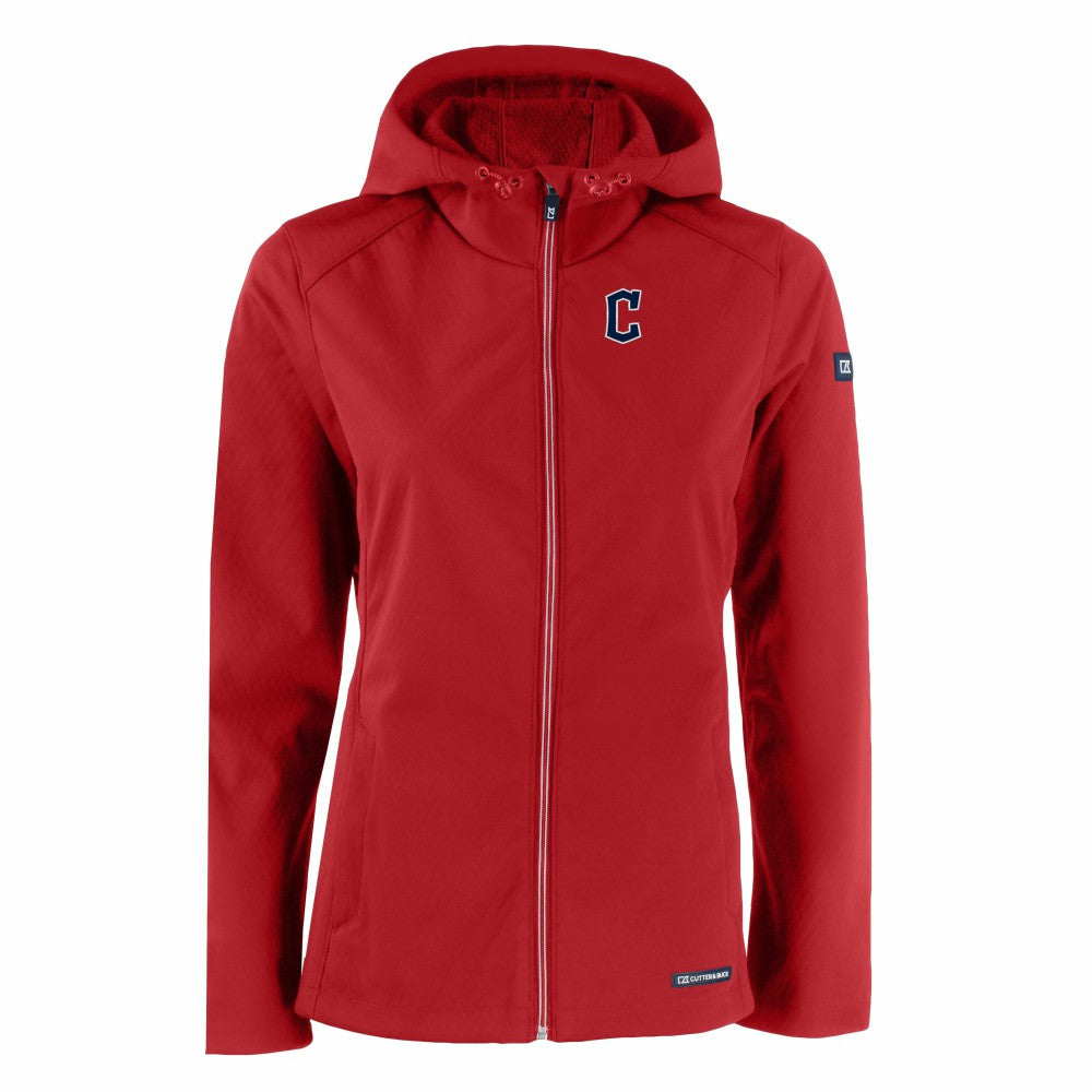 Cleveland Guardians Cutter & Buck Women's Evoke Eco Softshell Recycled Full-Zip Jacket Online