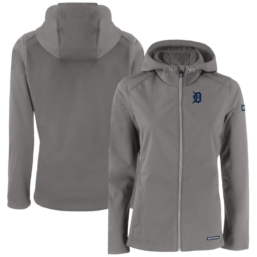 Detroit Tigers Cutter & Buck Women's Evoke Eco Softshell Recycled Full-Zip Jacket for sale