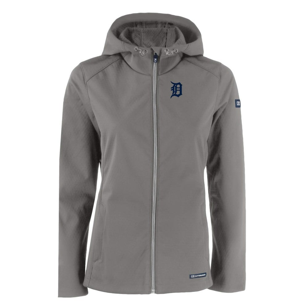 Detroit Tigers Cutter & Buck Women's Evoke Eco Softshell Recycled Full-Zip Jacket for sale