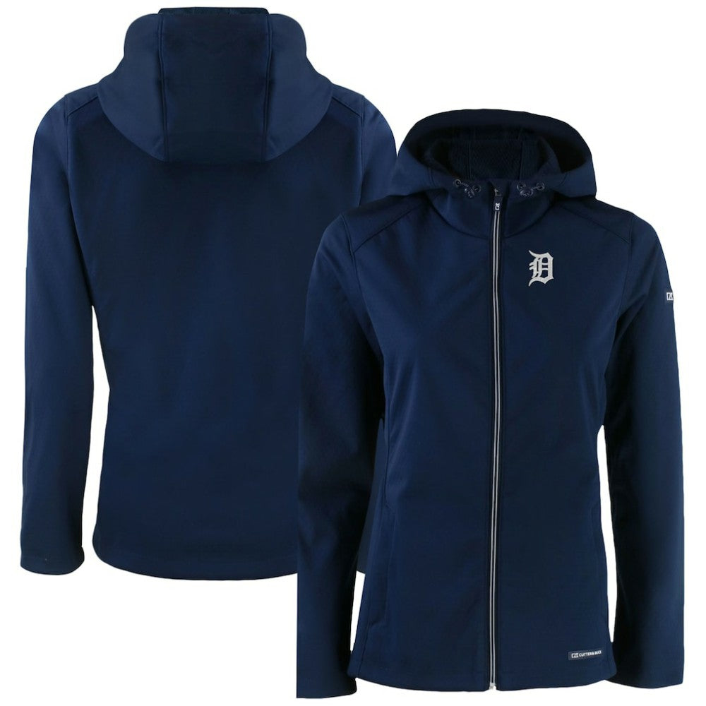 Detroit Tigers Cutter & Buck Women's Evoke Eco Softshell Recycled Full-Zip Jacket Online