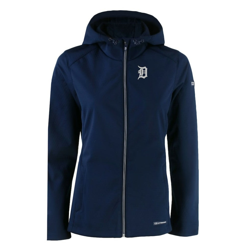 Detroit Tigers Cutter & Buck Women's Evoke Eco Softshell Recycled Full-Zip Jacket Online