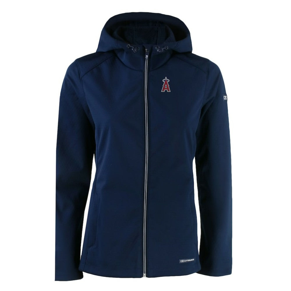 Los Angeles Angels Cutter & Buck Women's Evoke Eco Softshell Recycled Full-Zip Jacket Sale