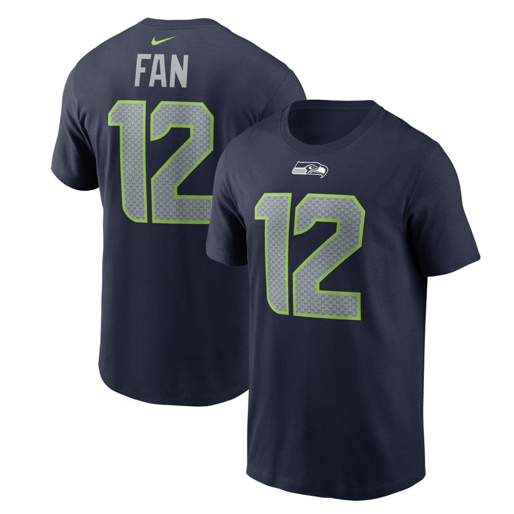12s Seattle Seahawks Name & Number T-Shirt - College Navy - Nike