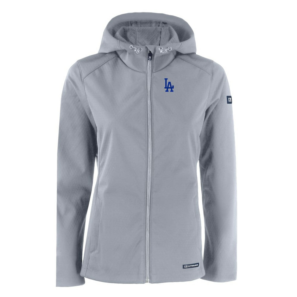 Los Angeles Dodgers Cutter & Buck Women's Evoke Eco Softshell Recycled Full-Zip Jacket Outlet