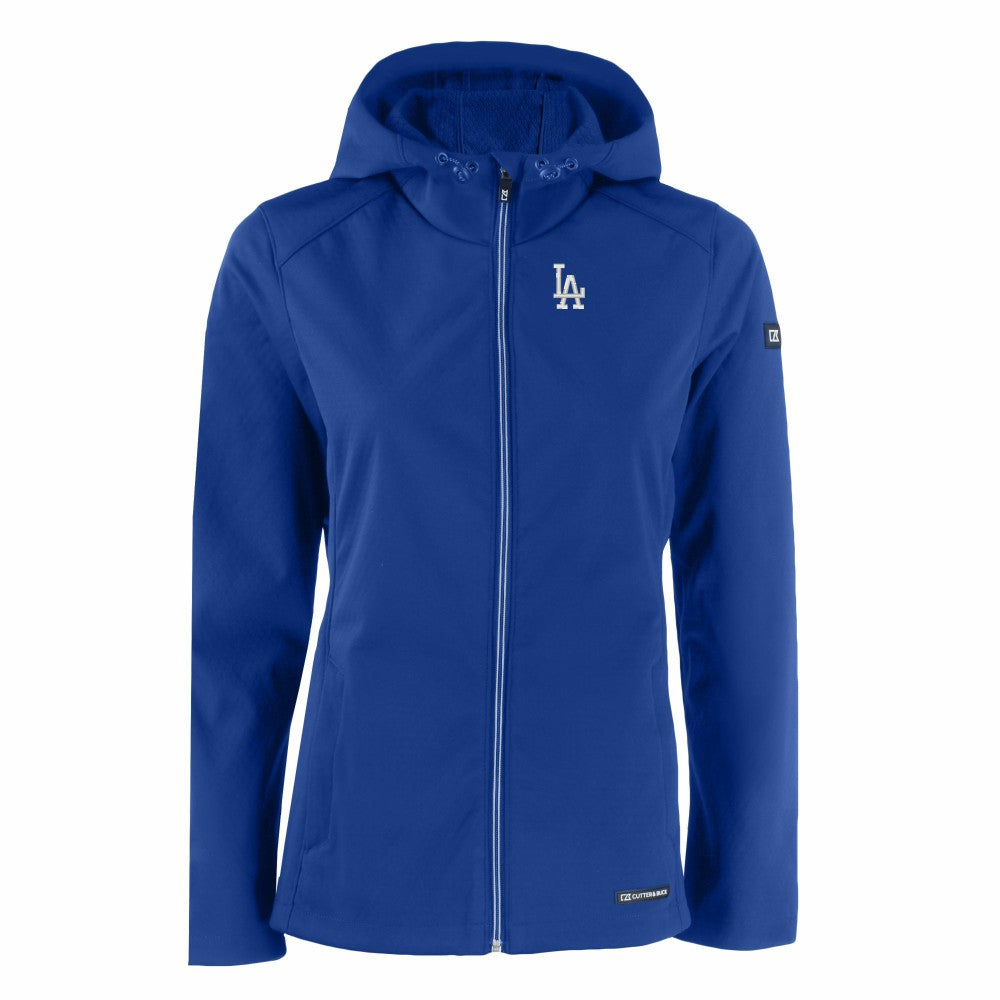 Los Angeles Dodgers Cutter & Buck Women's Evoke Eco Softshell Recycled Full-Zip Jacket Discount
