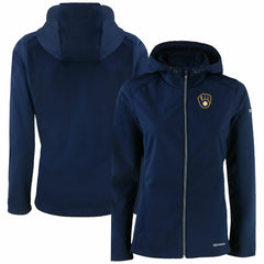 Milwaukee Brewers Cutter & Buck Women's Evoke Eco Softshell Recycled Full-Zip Jacket for sale