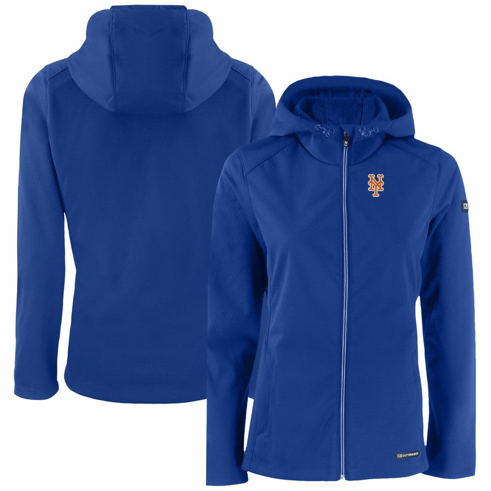 New York Mets Cutter & Buck Women's Evoke Eco Softshell Recycled Full-Zip Jacket Outlet