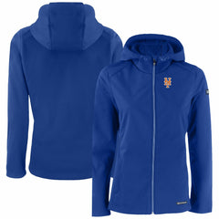 New York Mets Cutter & Buck Women's Evoke Eco Softshell Recycled Full-Zip Jacket Outlet