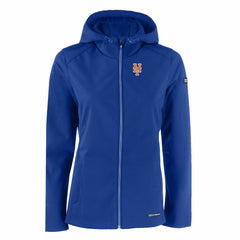 New York Mets Cutter & Buck Women's Evoke Eco Softshell Recycled Full-Zip Jacket Outlet