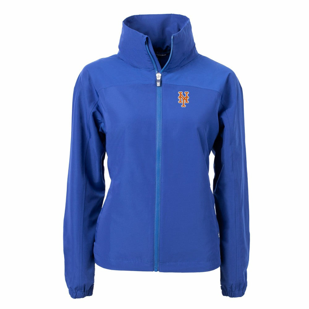 New York Mets Cutter & Buck Women's Charter Eco Recycled Full-Zip Jacket for sale