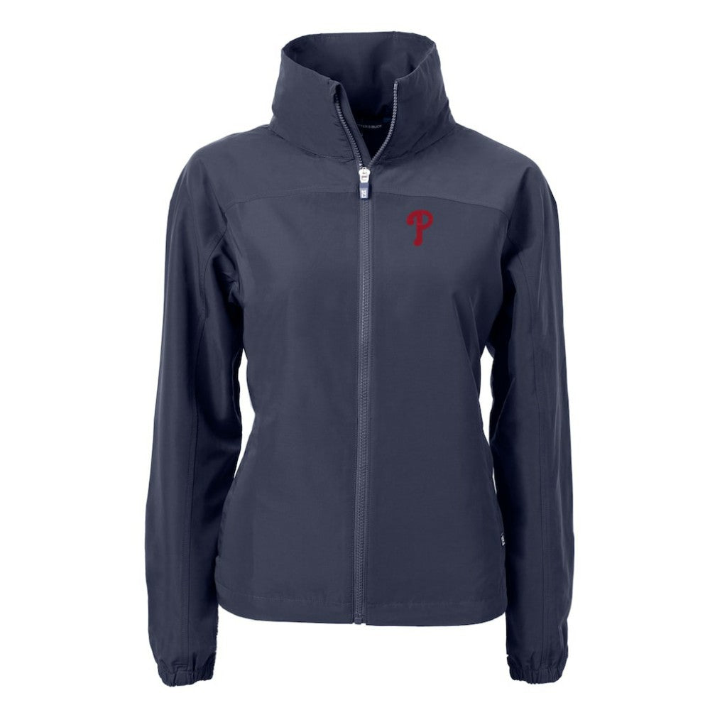 Philadelphia Phillies Cutter & Buck Women's Charter Eco Recycled Full-Zip Jacket Outlet