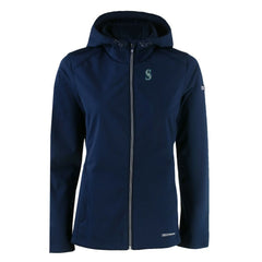 Seattle Mariners Cutter & Buck Women's Evoke Eco Softshell Recycled Full-Zip Jacket Outlet