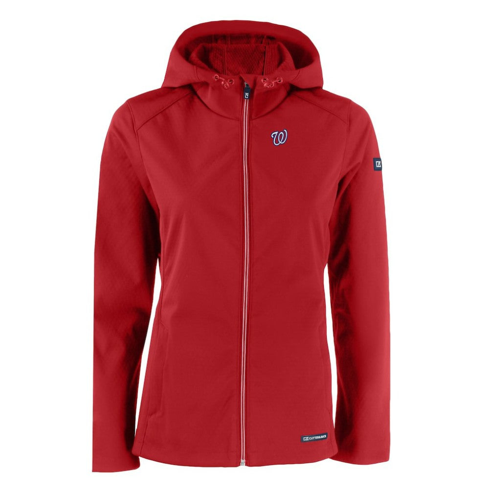 Washington Nationals Cutter & Buck Women's Evoke Eco Softshell Recycled Full-Zip Jacket Online