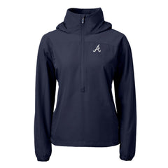 Atlanta Braves Cutter & Buck Women's Charter Eco Recycled Half-Zip Anorak Jacket Outlet