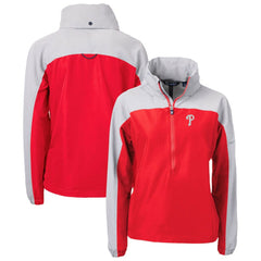 Philadelphia Phillies Cutter & Buck Women's Charter Eco Recycled Half-Zip Anorak Jacket Online