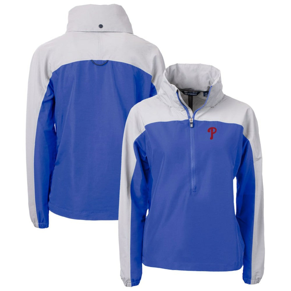 Philadelphia Phillies Cutter & Buck Women's Charter Eco Recycled Half-Zip Anorak Jacket Near Me