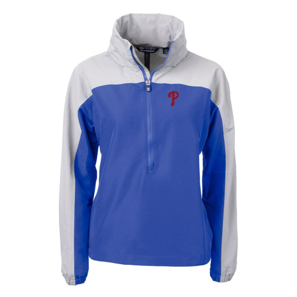 Philadelphia Phillies Cutter & Buck Women's Charter Eco Recycled Half-Zip Anorak Jacket Near Me