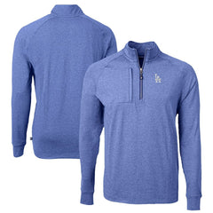 Los Angeles Dodgers Cutter & Buck Big & Tall Adapt Eco Knit Stretch Recycled Quarter-Zip Pullover Top Discount