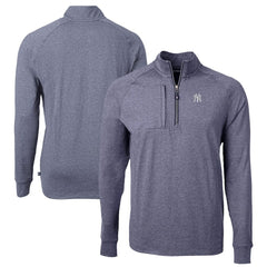 New York Yankees Cutter & Buck Big & Tall Adapt Eco Knit Stretch Recycled Quarter-Zip Pullover Top Sale