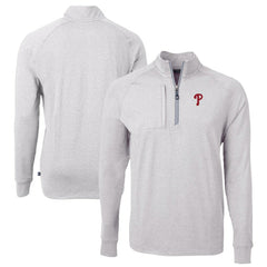 Philadelphia Phillies Cutter & Buck Big & Tall Adapt Eco Knit Stretch Recycled Quarter-Zip Pullover Top Discount