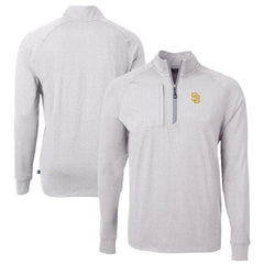 San Diego Padres Cutter & Buck Big & Tall Adapt Eco Knit Stretch Recycled Quarter-Zip Pullover Top Near Me