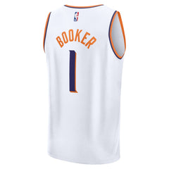 Fanatics Devin Booker Phoenix Suns Fast Break Replica Jersey Association Edition White