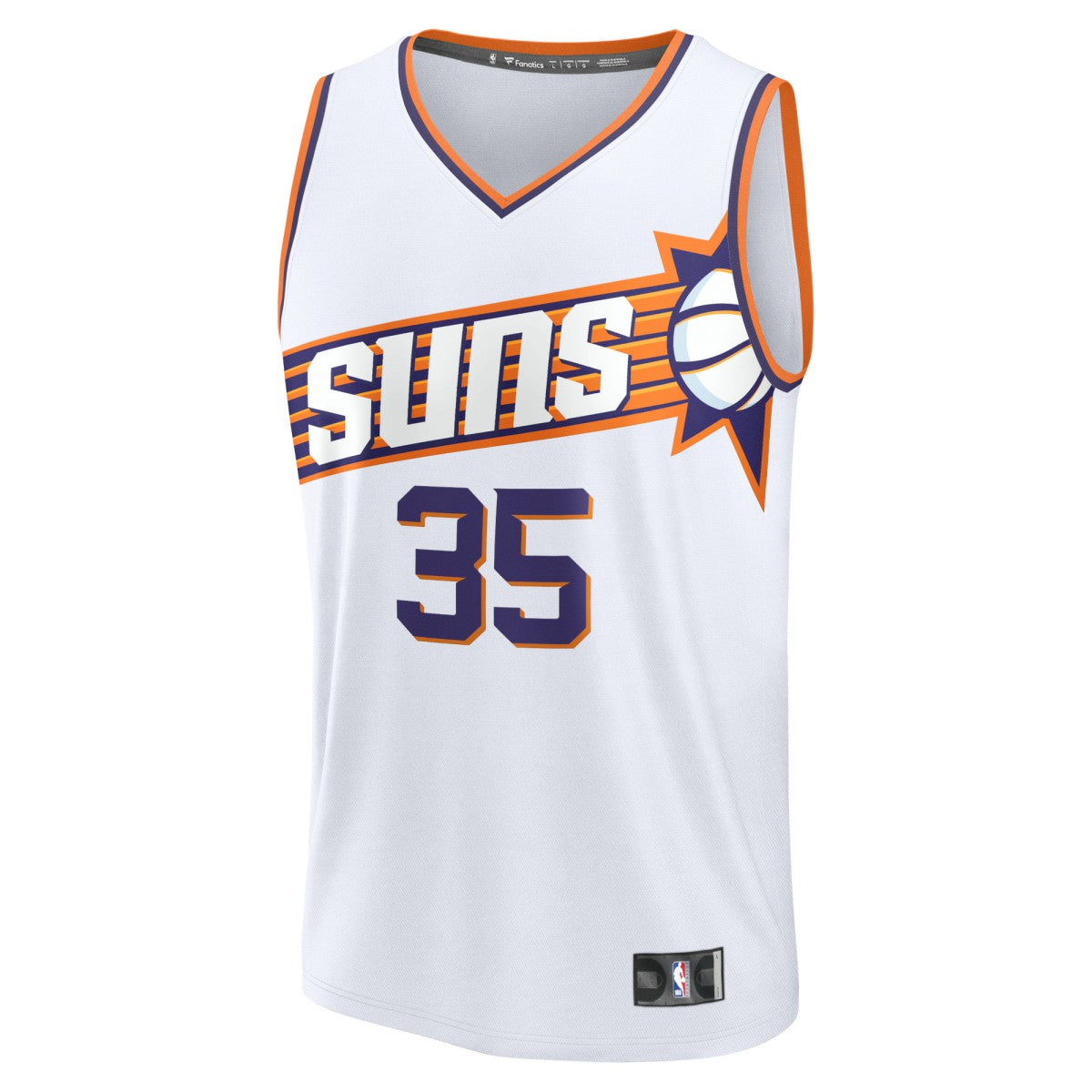Fanatics Kevin Durant Phoenix Suns Fast Break Replica Jersey Association Edition White
