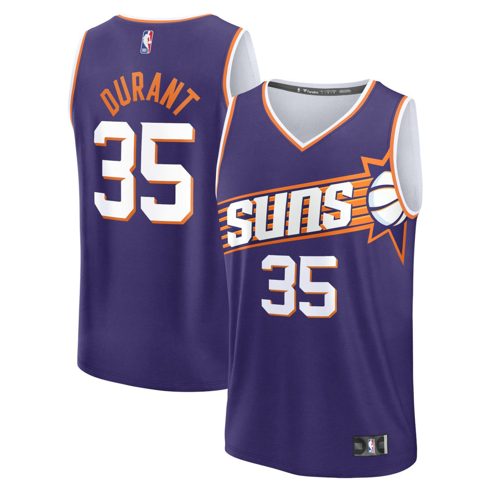 Fanatics Kevin Durant Phoenix Suns Fast Break Replica Jersey Icon Edition Purple
