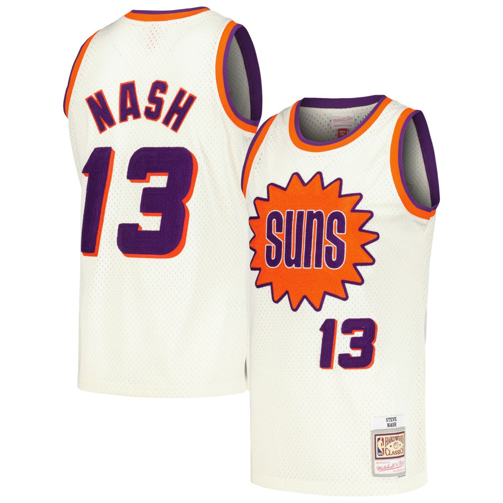 Mitchell & Ness Steve Nash Phoenix Suns Chainstitch Swingman Jersey Cream
