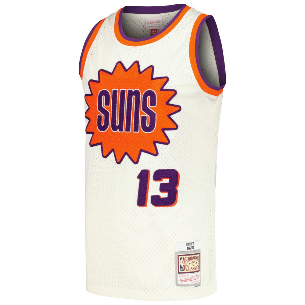 Mitchell & Ness Steve Nash Phoenix Suns Chainstitch Swingman Jersey Cream