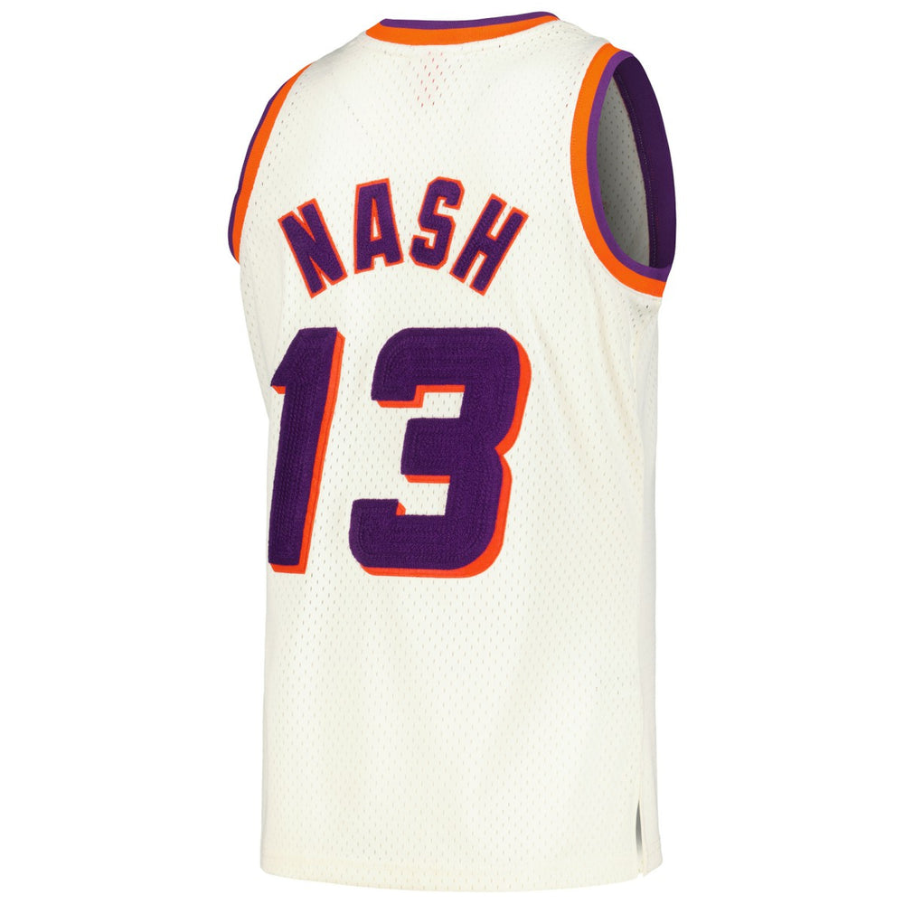 Mitchell & Ness Steve Nash Phoenix Suns Chainstitch Swingman Jersey Cream