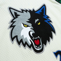 Mitchell & Ness Kevin Garnett Minnesota Timberwolves Chainstitch Swingman Jersey Cream