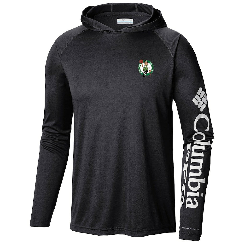 Columbia Boston Celtics Terminal Tackle Long Sleeve Hoodie T-Shirt Black