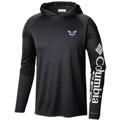 Columbia Charlotte Hornets Terminal Tackle Long Sleeve Hoodie T-Shirt Black