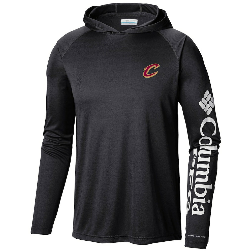 Columbia Cleveland Cavaliers Terminal Tackle Long Sleeve Hoodie T-Shirt Black
